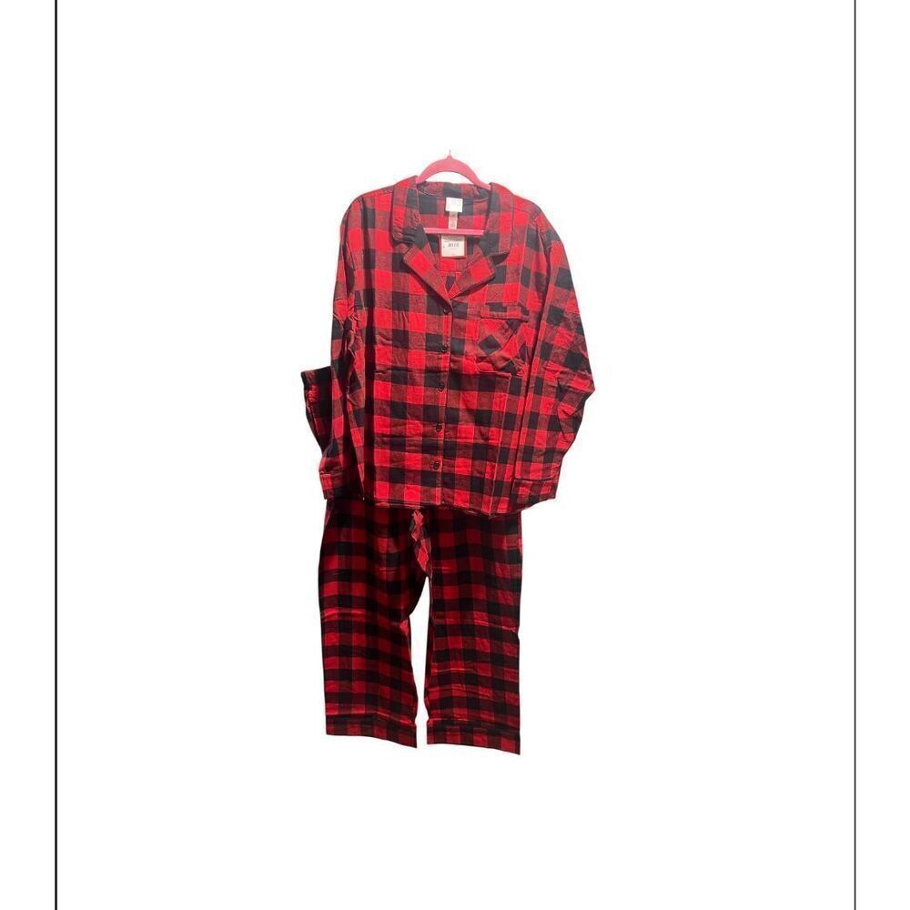 Wondershop At Target Red And Black Plaid Pajama Set Woman’s 2X NEW